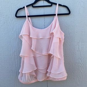 Light Pink Ruffled Torrid Blouse